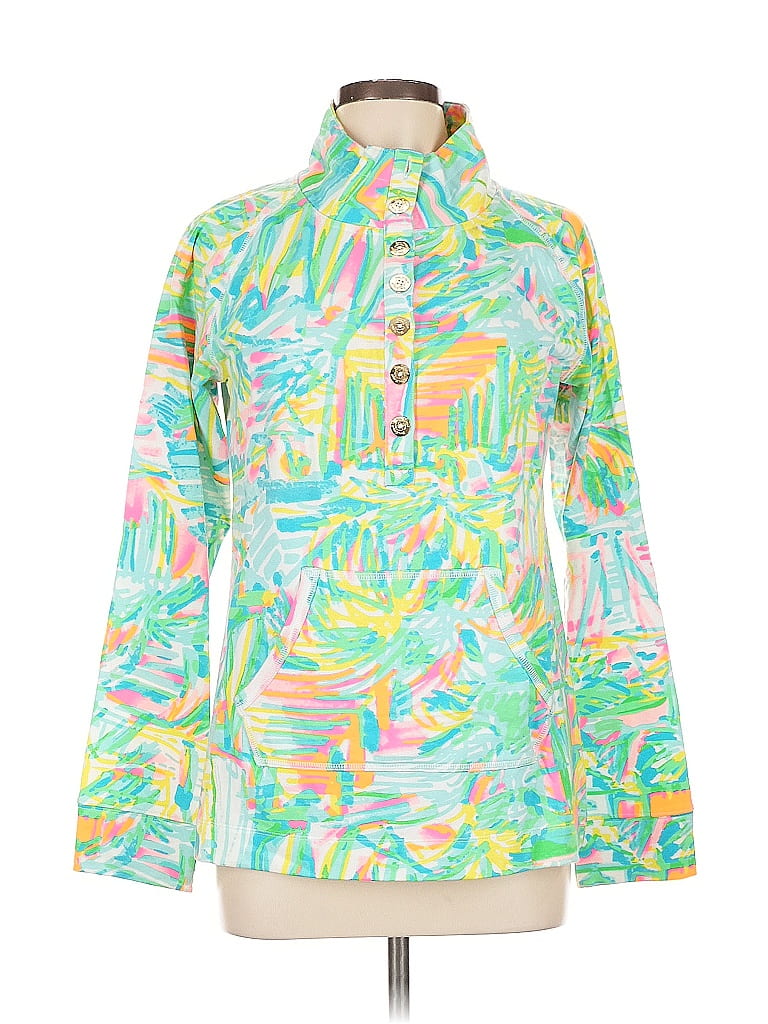 Top Long Sleeve Designer By Lilly Pulitzer In Green, Size: S