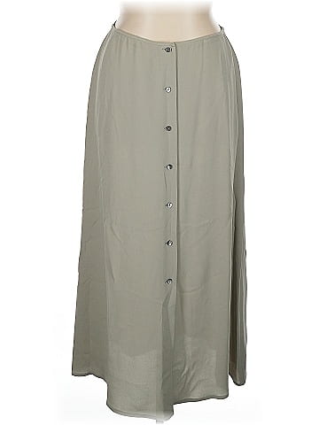 Linda Allard Ellen Tracy Silk Skirt (view 1)