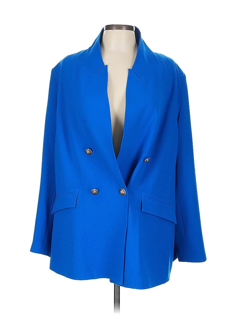 City Chic Blue Blazer Size L - photo 1