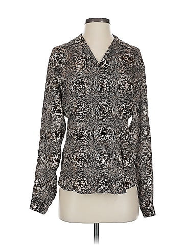 Anne Klein II Long Sleeve Silk Top (view 1)