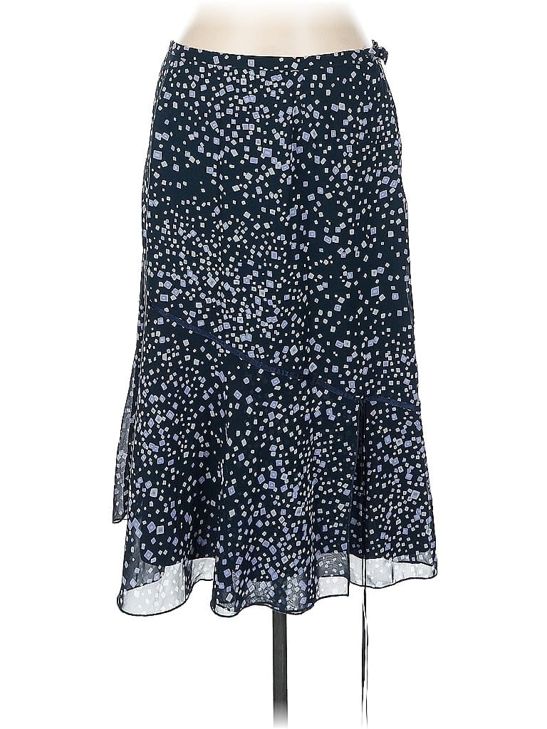 DressBarn 100% Polyester Animal Print Blue Casual Skirt Size 12 - photo 1