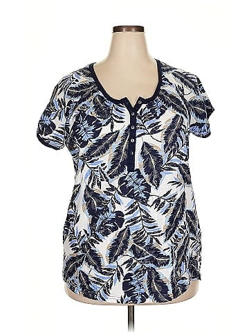Woman Within Short Sleeve Blouse (view 1)