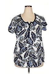 Woman Within Short Sleeve Blouse