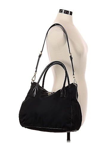 Prada Nylon Leather-Trimmed Satchel (view 2)