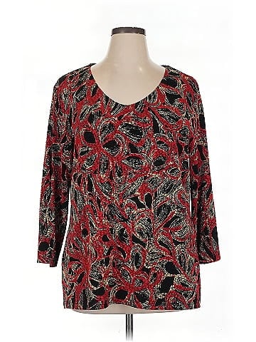 JM Collection 3/4 Sleeve Blouse (view 1)