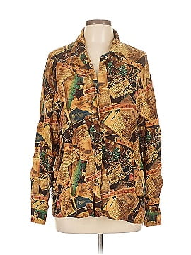 August Silk Long Sleeve Silk Top