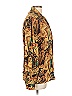 August Silk 100% Silk Print Brown Long Sleeve Silk Top Size L - photo 3