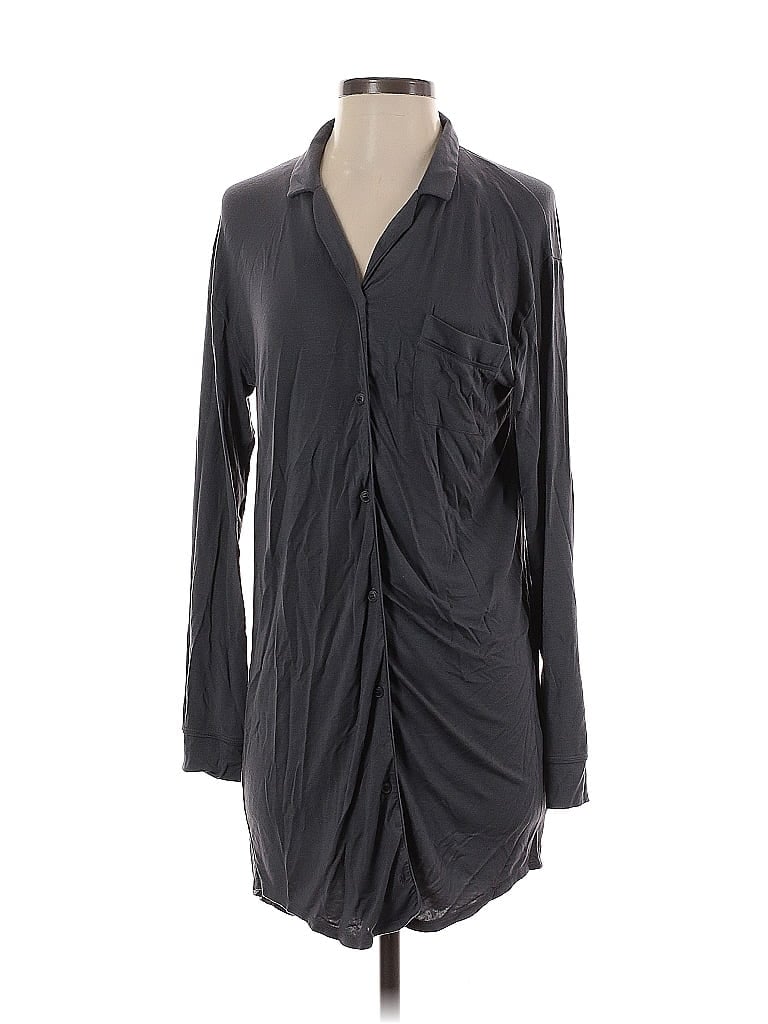 Naadam Gray Long Sleeve Blouse Size XS - photo 1