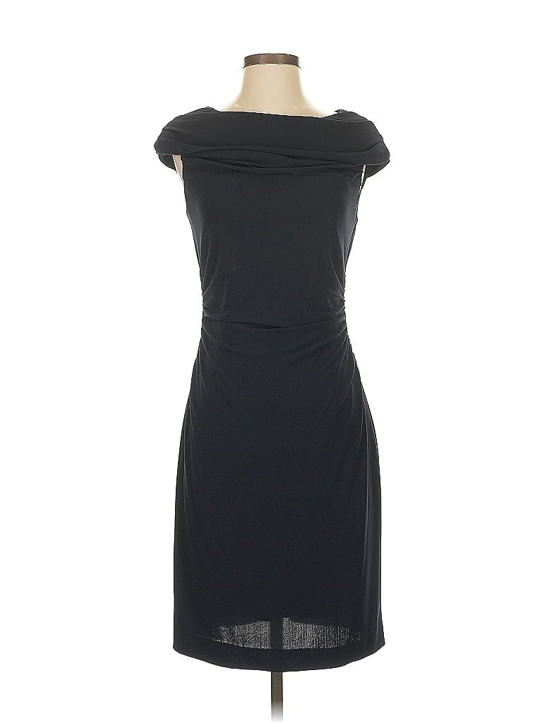 Kay Unger Solid Black Cocktail Dress Size 4 - photo 1