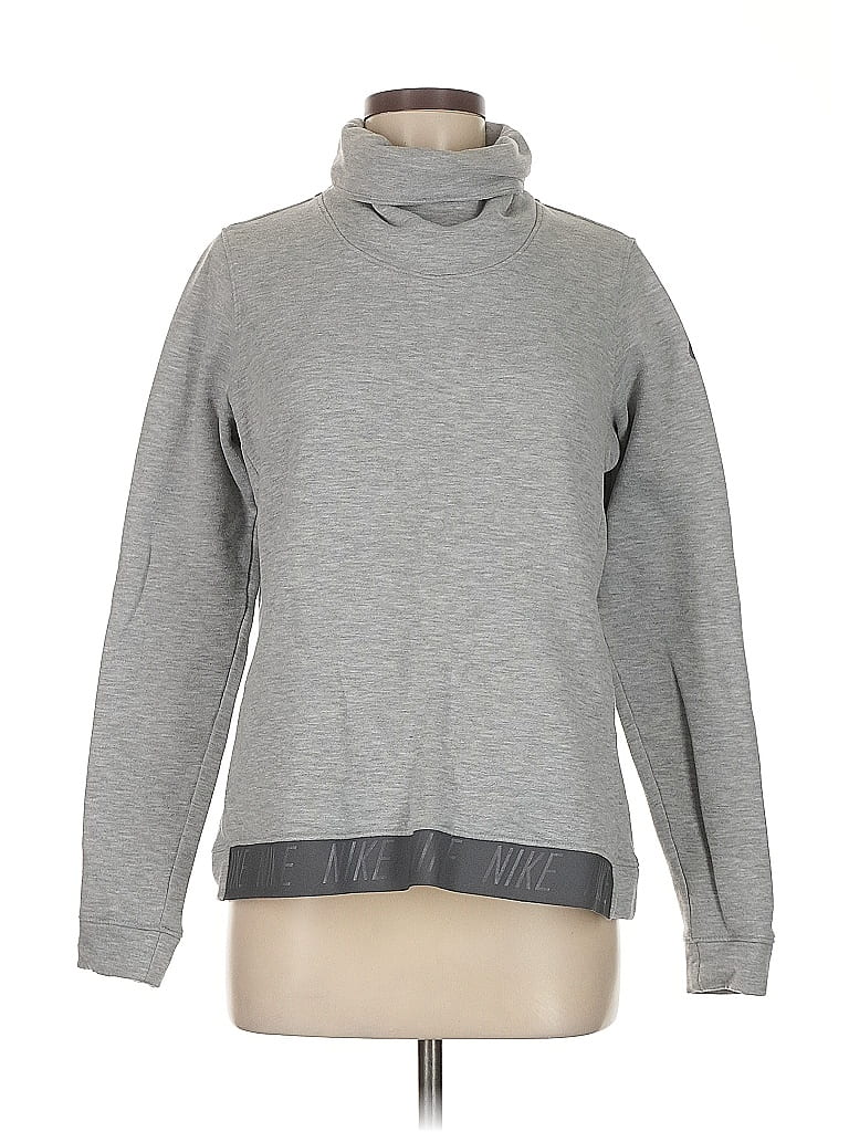 Pre-owned Nike Turtleneck Sweater In Gray