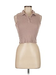 Brandy Melville Sleeveless Button Down Shirt