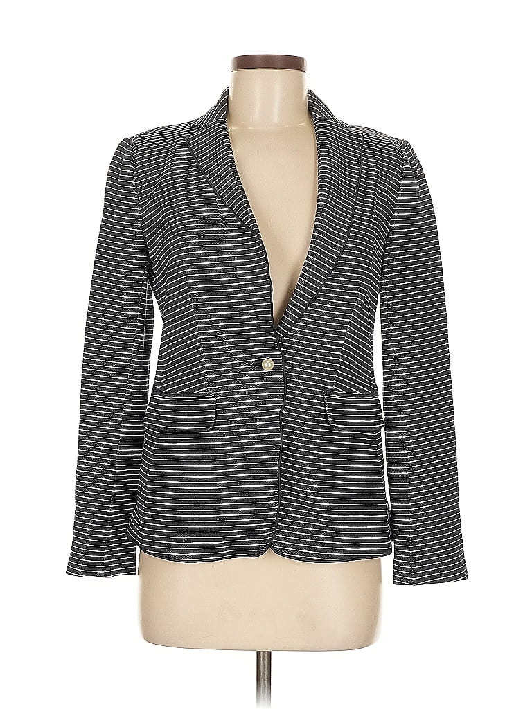 Pre-owned Ann Taylor Blazer Jacket In Gray