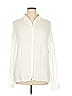 Three Dots Ivory Long Sleeve Blouse Size XL - photo 1