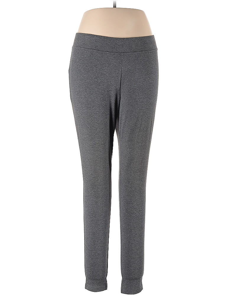 Pre-owned Lands' End Active Pants In Gray