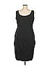 City Chic Solid Black Casual Dress Size 16 - photo 2