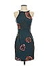 Black Halo Graphic Teal Cocktail Dress Size 2 - photo 1