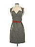 Black Halo Tweed Gray Cocktail Dress Size 4 - photo 1
