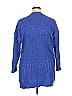 Terra & Sky 100% Polyester Blue Cardigan Size 0X - photo 2