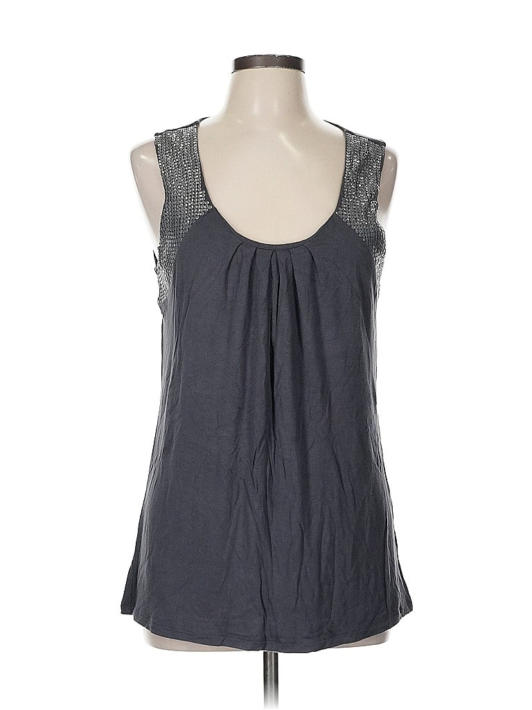Pre-owned Madison Sleeveless Blouse In Gray