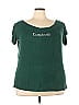 Bebe Green Short Sleeve Top Size 3X - photo 1