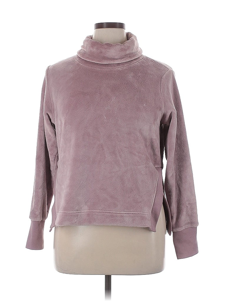 Pre-owned Athleta Turtleneck Sweater In Purple