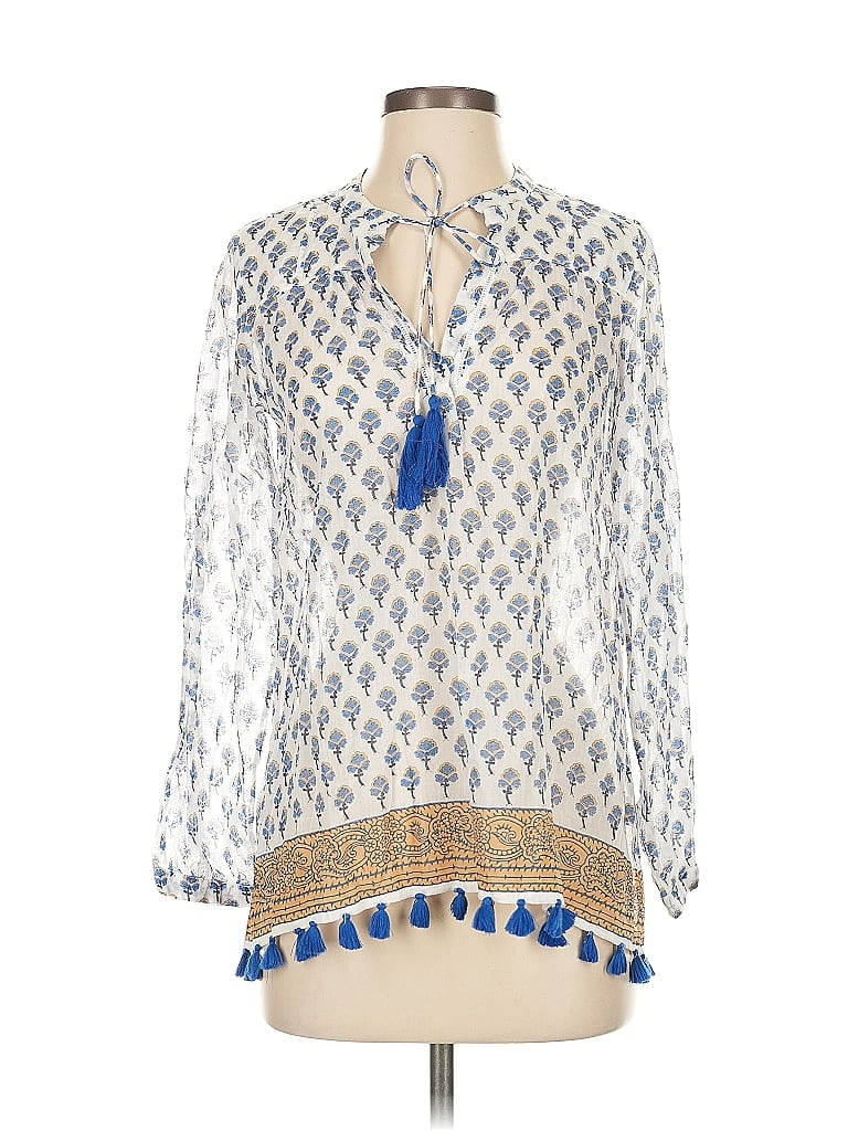 Roller Rabbit 3/4 Sleeve Blouse In Gray