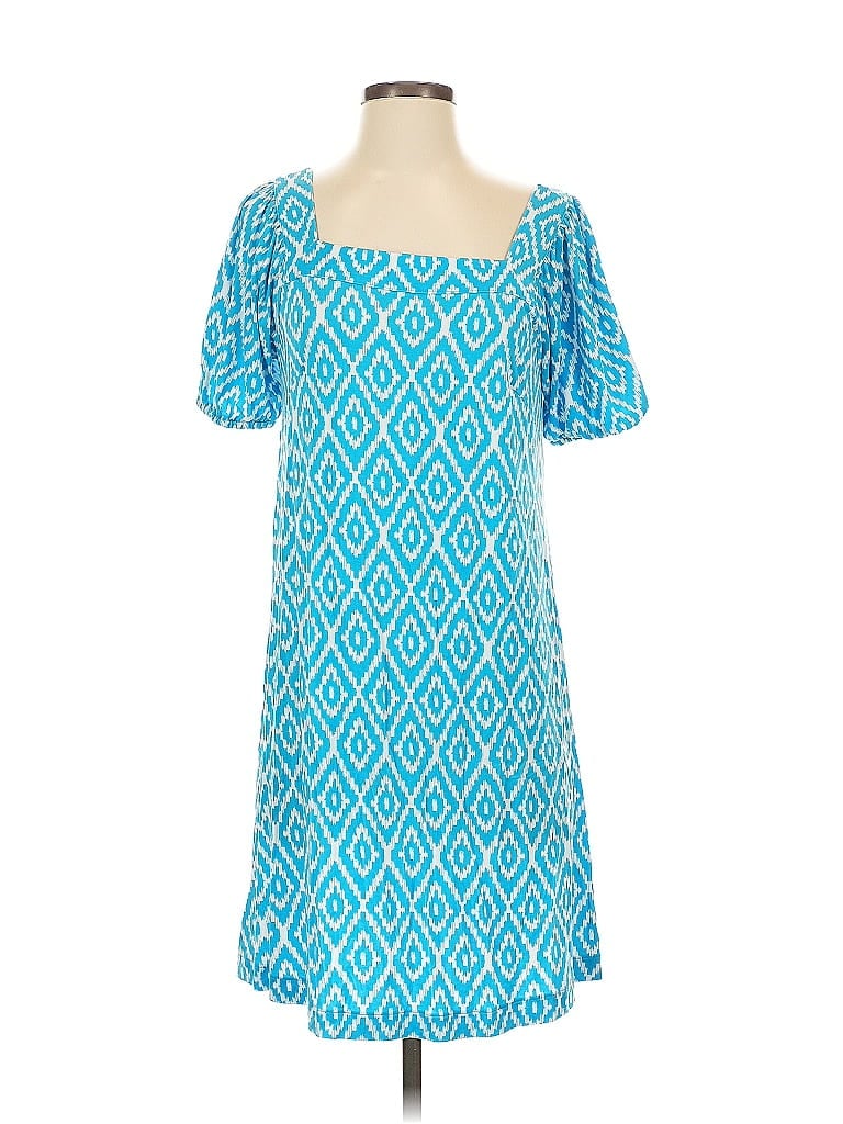 Pre-owned Ann Taylor Loft Outlet Casual Dress In Blue