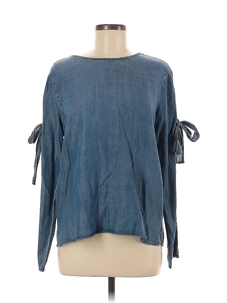 Pre-owned Velvet Heart 3/4 Sleeve Blouse In Blue