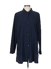 Susan Graver Long Sleeve Button Down Shirt