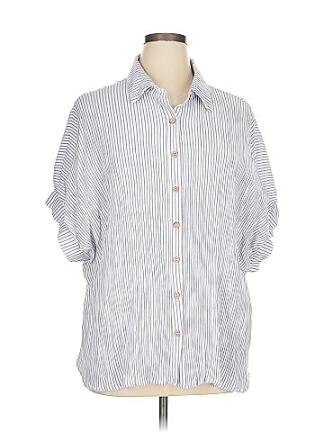 ee:some 3/4 Sleeve Button-Down Shirt (view 1)