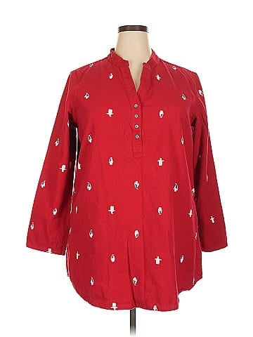 Faded Glory 3/4 Sleeve Button-Down Shirt (view 1)