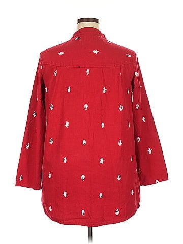 Faded Glory 3/4 Sleeve Button-Down Shirt (view 2)