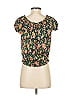 FP One 100% Viscose Orange Short Sleeve Blouse Size S - photo 2
