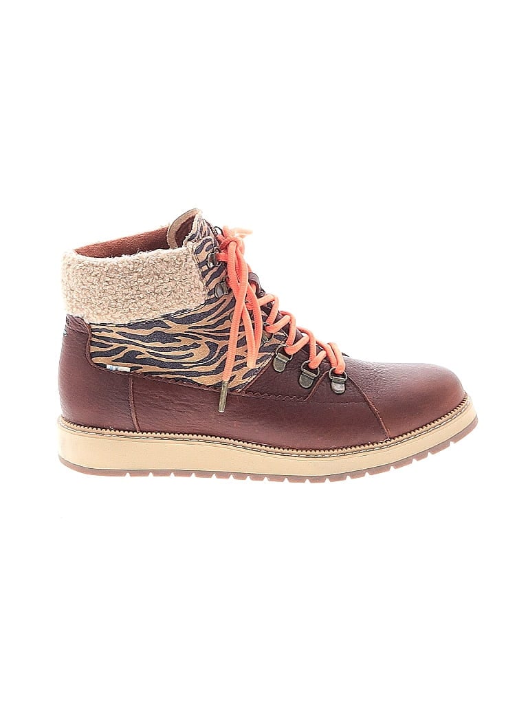 TOMS Burgundy Brown Boots Size 7 - photo 1