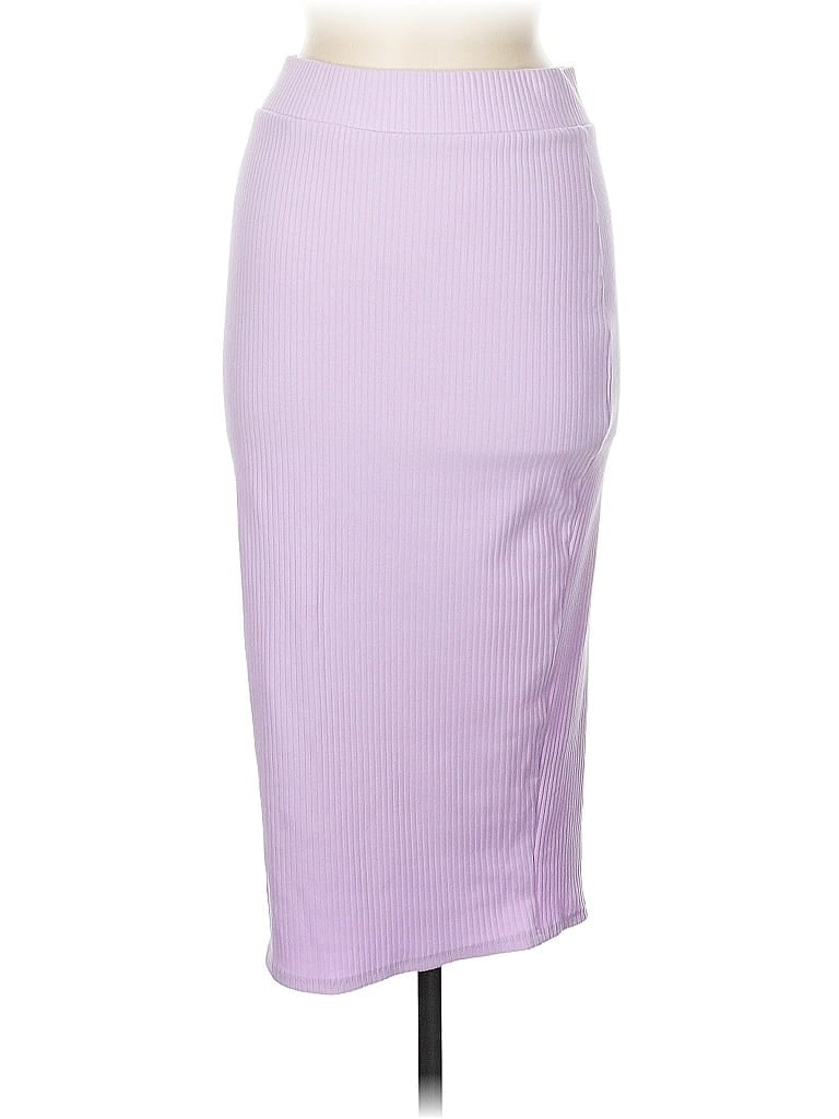 Pre-owned Bar Iii Formal Skirt In Purple