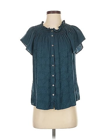 Rebecca Taylor Short Sleeve Silk Top (view 1)