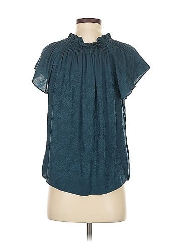 Rebecca Taylor Short Sleeve Silk Top (view 2)