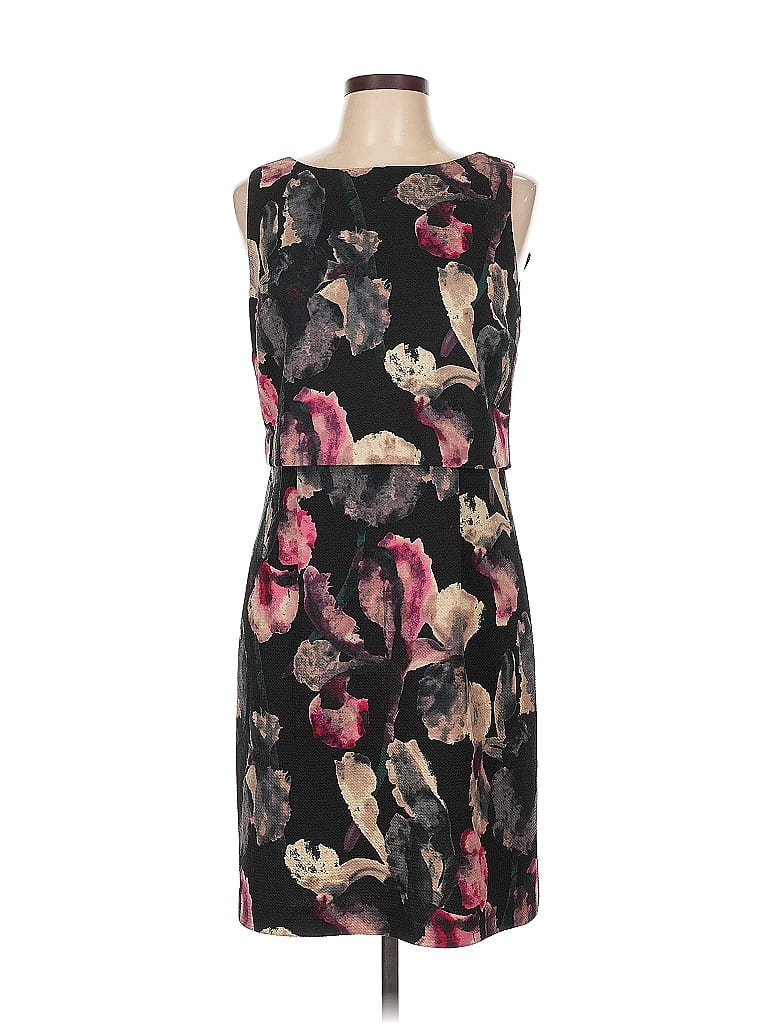 Ivanka Trump Print Black Cocktail Dress Size 10 - photo 1