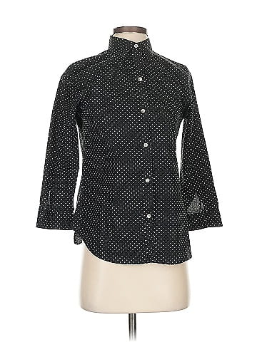 Lauren by Ralph Lauren 3/4 Sleeve Button-Down Shirt (view 1)