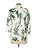 Cj Banks Tropical Ivory 3/4 Sleeve Blouse Size 1X - photo 2
