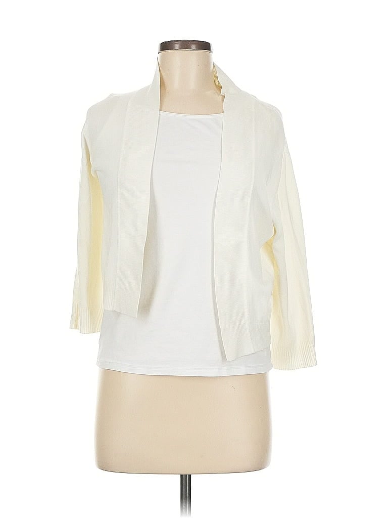 RONNI NICOLE Pre-owned Cardigan Sweater In White