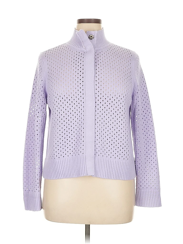 T by Talbots Purple Cardigan Size XL - photo 1