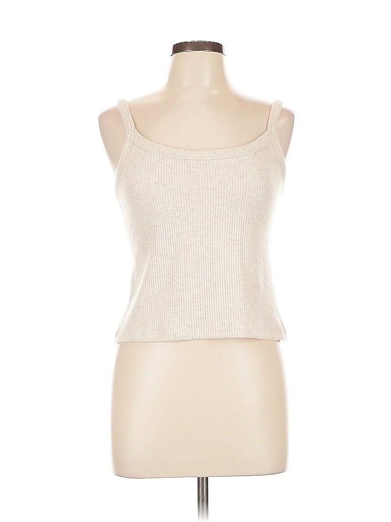 Pre-owned Universal Thread Tank Top Ivory Strapless Neckline Tops In White