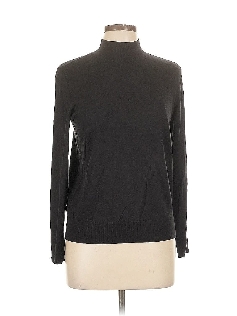 Pre-owned Ann Taylor Loft Outlet Turtleneck Sweater In Black