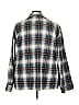 SKIMS Plaid Gray 3/4 Sleeve Blouse Size 4X - photo 2
