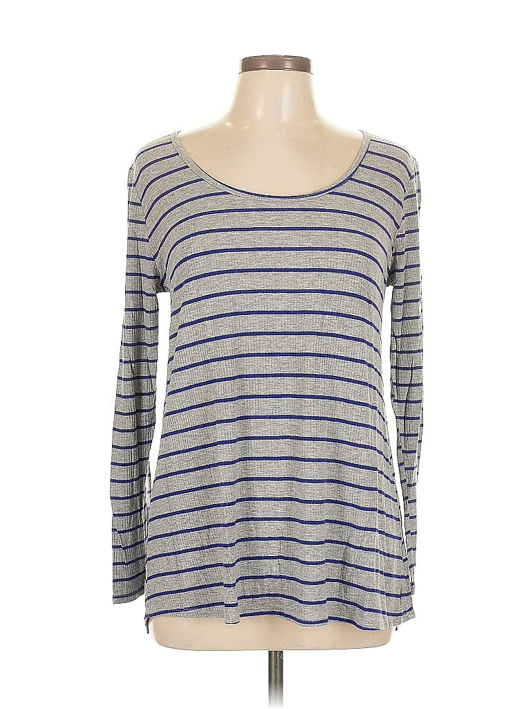 Pre-owned Lularoe 3/4 Sleeve T-shirt In Gray