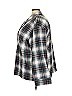 SKIMS Plaid Gray 3/4 Sleeve Blouse Size 4X - photo 4