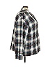 SKIMS Plaid Gray 3/4 Sleeve Blouse Size 4X - photo 3