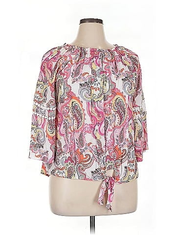 Notations 3/4 Sleeve Blouse (view 1)