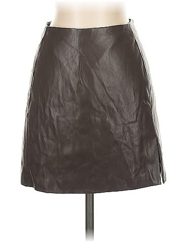 OAK + FORT Faux Leather Skirt (view 1)